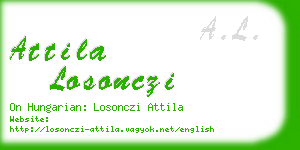 attila losonczi business card